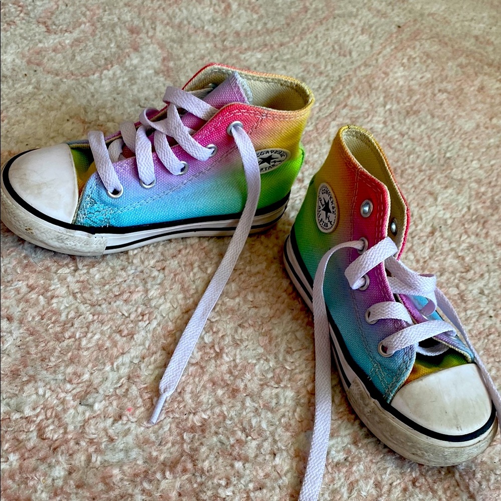 Converse Kids Rainbow High-Top Sneakers